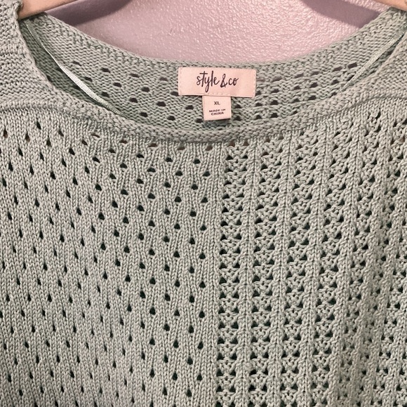 Style & Co Xl mint sweater - Picture 6 of 10